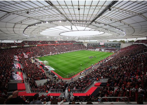 K&L Wall Art Vliestapete »XXL Vliestapete«, BayArena Bayer 04 Leverkusen, mehrfarbig, matt - bunt