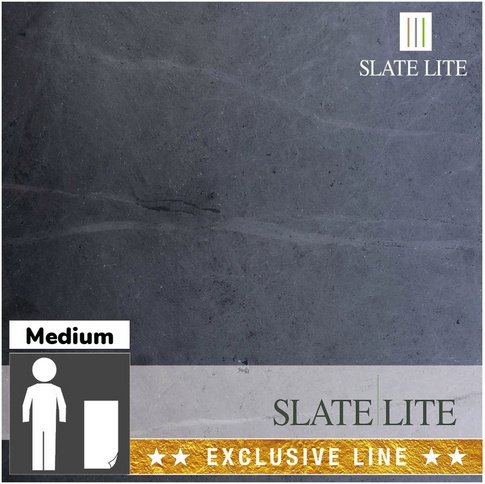SlateLite Schieferfurnier »Terra Noir Horizontal«, bunt, Leicht-Schiefer - grau