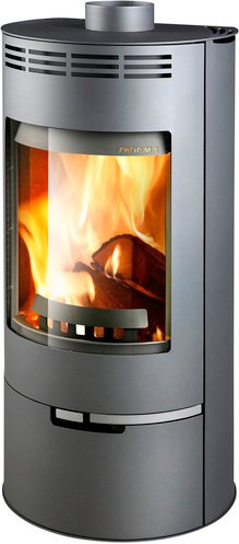 THORMA Kaminofen »Andorra«, eisengrau, Stahlblech, 7,5 kW, Zeitbrand geeignet