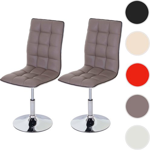 Thumbnail - MVG Esszimmerstuhl »MVG-C41«, 2er-Set, höhenverstellbar - grau