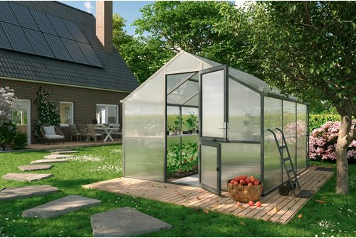 KGT Gewächshaus »Nelke«, 9,59 m², anthrazitgrau