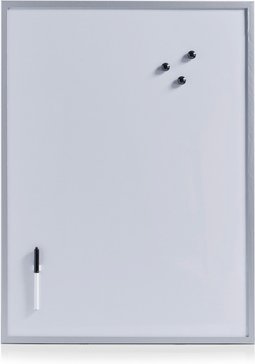 ZELLER Magnet-/Schreibtafel, MDF/Feinblech - grau