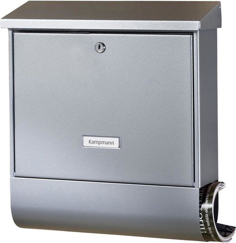 BURG WÄCHTER Briefkasten »Nordland«, eckig, Edelstahl, edelstahlfarben - silberfarben