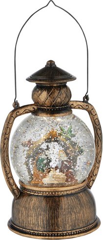 Thumbnail - Konstsmide LED-Kugellaterne, kugelförmig, Höhe: 20 cm, batterie, braun