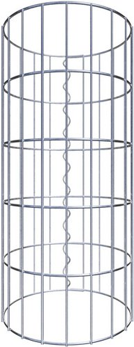 Thumbnail - Gabiona Gabionensäule, silbergrau, Maschenweite 5 cm x 10 cm - silberfarben