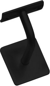 Intersteel Handlaufträger, Edelstahl, runde Auflage - schwarz