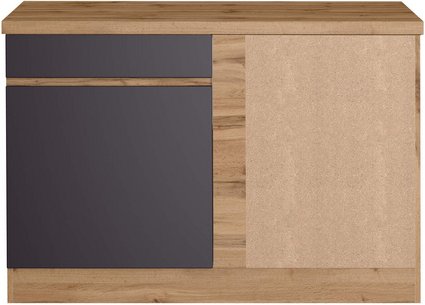 HELD MÖBEL Eckunterschrank »Tampa«, BxHxT: 120 x 86 x 60 cm, Holzwerkstoff - grau