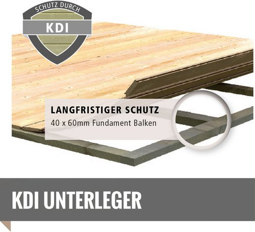 KARIBU Sauna »Suurupi«, BxTxH: 196 x 178 x 198 cm, 9 kW Ofen mit interne Steuerung , für 3 Personen - beige