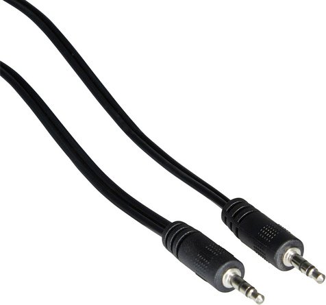 SCHWAIGER Klinken-Anschlusskabel, Schwarz