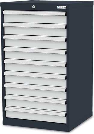 Simplaflex Schubladenschrank, BxHxT: 60 x 102 x 57,5 cm - grau