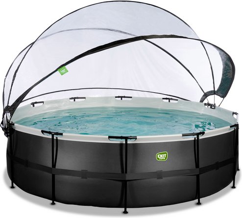 EXIT Toys Pool »Black Leather Pools«, Ø: 508 cm, 19330 l, schwarz