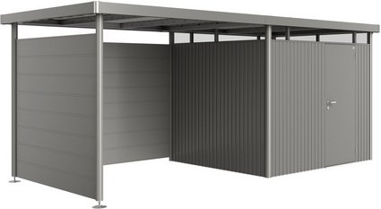 BIOHORT Seitenwand »HighLine«, Breite: 197 cm, Stahlblech, quarzgrau-metallic