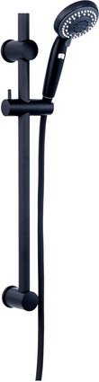 WELLWATER Duschstange »Darkon«, Länge: 63 cm, schwarz