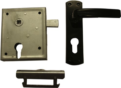 ALPERTEC Kastenschloss, aus metall|kunststoff, 20 mm Breite, schwarz|silberfarben