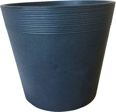 SIENA GARDEN Pflanzgefäß »Malaga«, Kunststoff, anthrazit, rund - grau