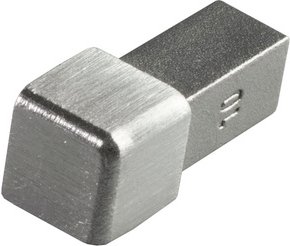 Fuchs Design Fliesenschiene, BxL: 15 x 3 cm, Edelstahl - silberfarben