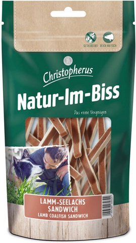 CHRISTOPHERUS Hundesnack »Natur-Im-Biss«, 12 Beutel à 70 g