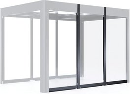 SunElements Wand für Pavillon »SunCover Infinity«, Breite: 3 m, Acrylglas klar - schwarz