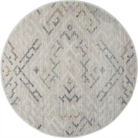 My Flair Teppich » My Type«, BxL: 120 x 120 cm, Polyester - beige