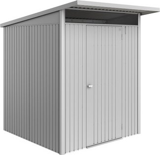 BIOHORT Gerätehaus »AvantGarde Eco«, BxHxT: 180 x 218 x 220 cm (Außenmaß), Gr. A1, silber-metallic, - grau