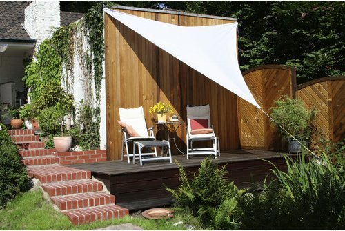 Thumbnail - FLORACORD Dreiecksonnensegel, Breite: 360 cm - silberfarben