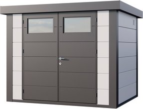 Telluria Gerätehaus »Classico«, BxHxT: 288 x 219 x 228 cm (Außenmaß inkl. Dachüberstand) - weiss