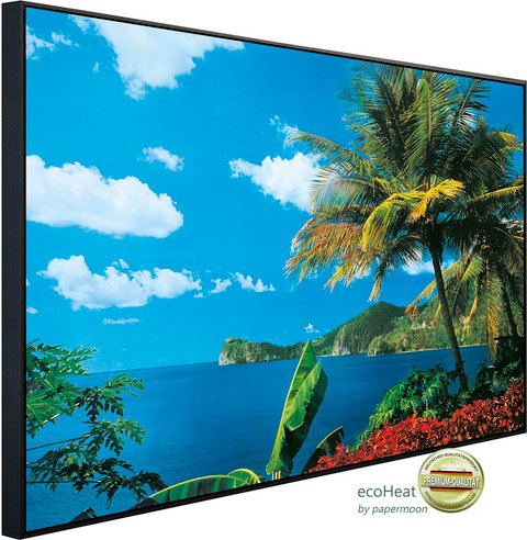 papermoon Infrarotheizung »EcoHeat - St. Lucia«, Matt-Effekt - bunt