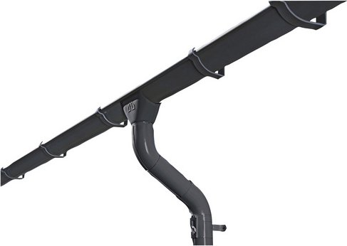 Thumbnail - SKANHOLZ Regenrinnenset, 78,5 cm, anthrazit, Stahl
