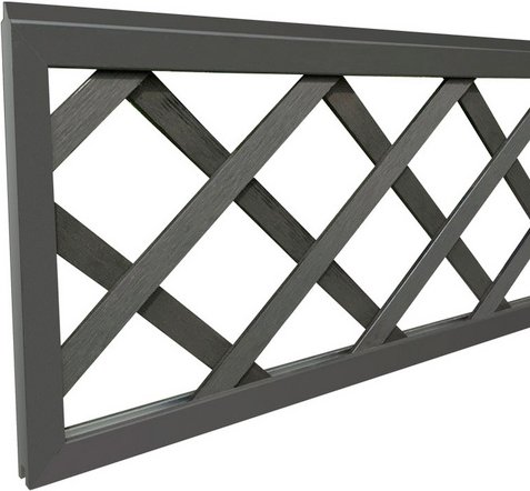 Mr. GARDENER Steckzaunsystem »Turino«, BxL: 28 x 180 cm, WPC - schwarz