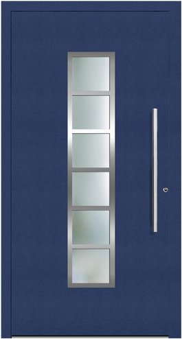 KNOCK Aluminium-Haustür »Terra Nova«, stahlblau