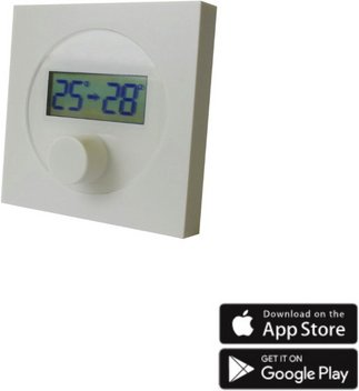 XIMAX Funk-Thermostat Steuerung, (BxLxT): 9 x 4 x 9 cm, weiß, kunststoff - weiss