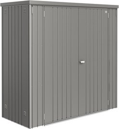 BIOHORT Geräteschrank »CasaNova«, BxHxT: 190 x 182,5 x 83 cm (Aufstellmaße), Stahl - grau