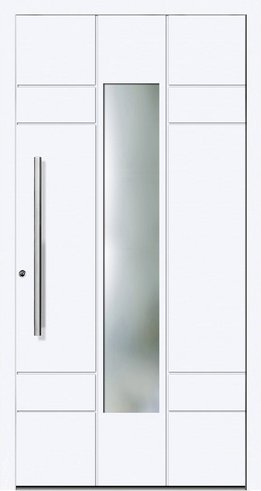 KNOCK Aluminium-Haustür »PORTO«, weiß - weiss