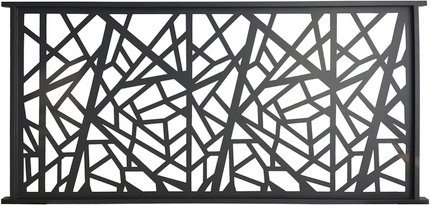 Zaunfeld »Amsterdam«, Aluminium, BxH: 200 x 100 cm - schwarz