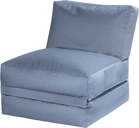 Sitting Point Sitzsack »Twist OUTSIDE«, blau, BxHxT: 70 x 60 x 180 cm