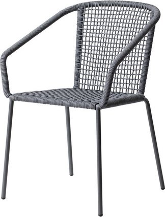 Cinas Gartenstuhl »Vito«, BxHxT: 52 x 80 x 52 cm, Aluminium, grau