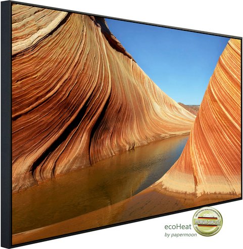 papermoon Infrarotheizung »EcoHeat - Wellen Pariah Canyon«, Matt-Effekt - bunt