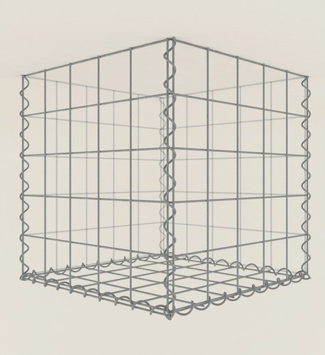 Gabiona Pflanzgabione, galvanisch verzinkter Stahl - silberfarben