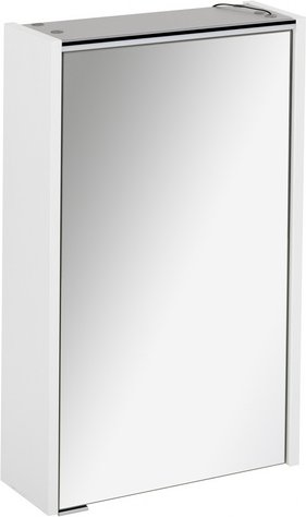 FACKELMANN Spiegelschrank »DENVER«, BxHxT: 41,7 x 68,3 x 16 cm, 6000 K, kaltweiß, 5W - grau