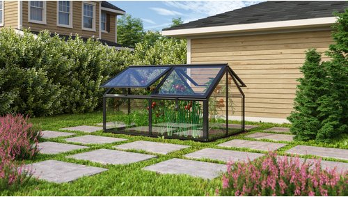 VITAVIA Frühbeet »Zola«, BxLxH: 89 x 124,3 x 71,3 cm, Zincalume® Schwarz ESG