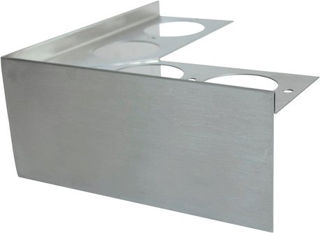 Fuchs Design Terrassenprofil-Ecke, BxL: 20 x 20 cm, Edelstahl - silberfarben