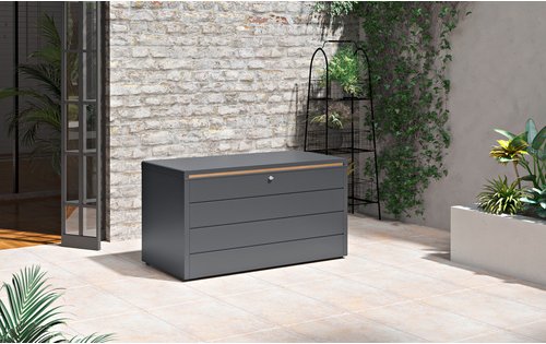Aufbewahrungsbox »Design«, Stahl, BxHxT: 160 x 84 x 79 cm, anthrazit - grau