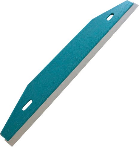 RENOVO Tapetenabreißlineal, Metall, Petrol - tuerkis