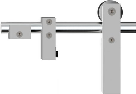 NOVADOORS Schiebetürsystem »2000 mm, für Glastür«, BxH: 110 x 110 mm, 4 kg - silberfarben