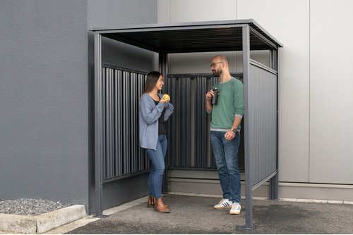 Westmann Unterstand, Breite: 180 cm, anthrazit - grau