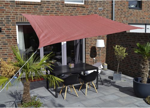 Thumbnail - FLORACORD Vierecksonnensegel, 250 x 300 cm - braun