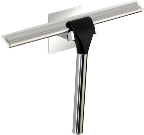 WENKO Duschabzieher »Duschabzieher«, rostfreier Edelstahl/Kunststoff, chromfarben - silberfarben