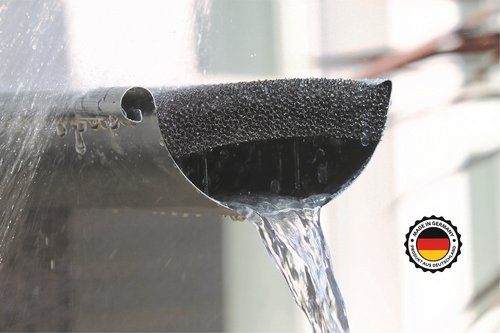 Dachrinnenzubehör, Dachrinnenschutz, RG100, 100mm, 5er Set - schwarz