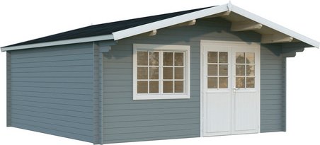 Thumbnail - PALMAKO Gartenhaus »Britta«, Aufstellmaße BxTxH: 516 x 594 x 270 cm, lackiert, Holz - grau