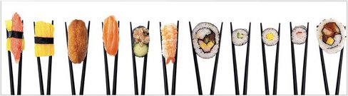 mySPOTTI Küchenrückwand »Sushi«, Aluverbund, Sushi